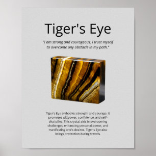 Tiger's Eye Crystal Bedeutung Poster