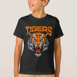 Tigers Football Schule Sport Bedruckt Spieltag T-Shirt