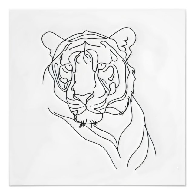 Tigers Hauptrolle Fotodruck (Vorne)