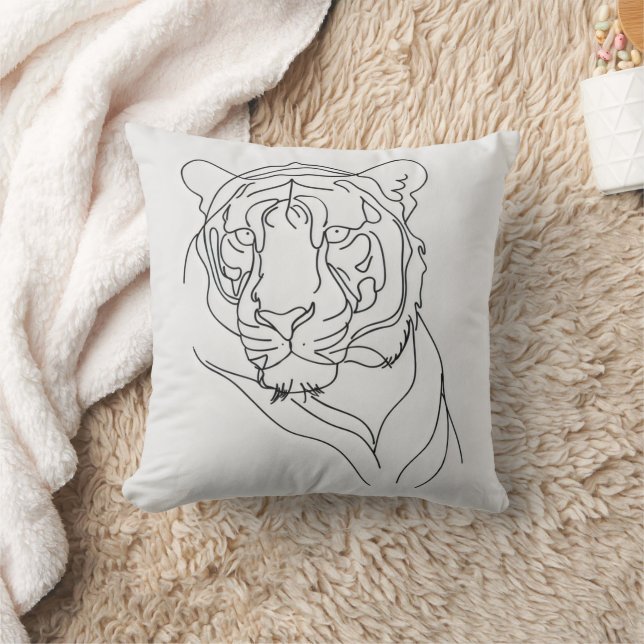 Tigers Hauptrolle Kissen (Decke)