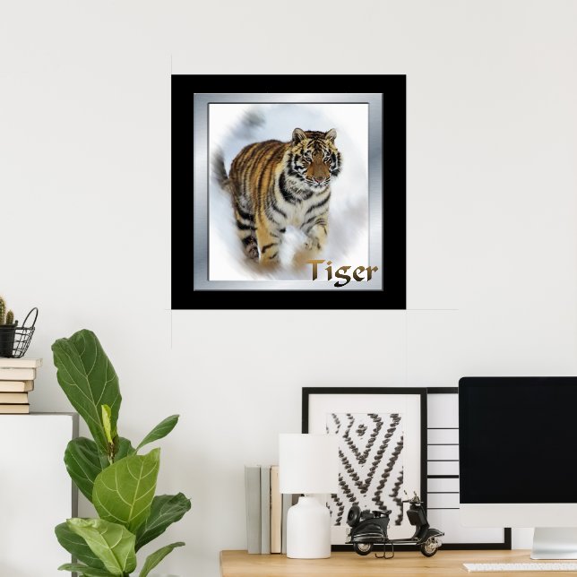Tigers Lovers Art Poster (Heimbüro)