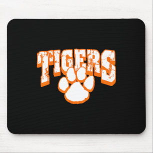 Tigers Schulgeist-Maskottchen Zurück zur Schule Or Mousepad