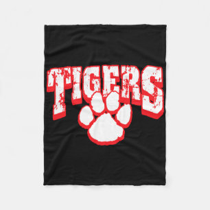 Tigers Schulgeist Zurück zur Schule R Fleecedecke