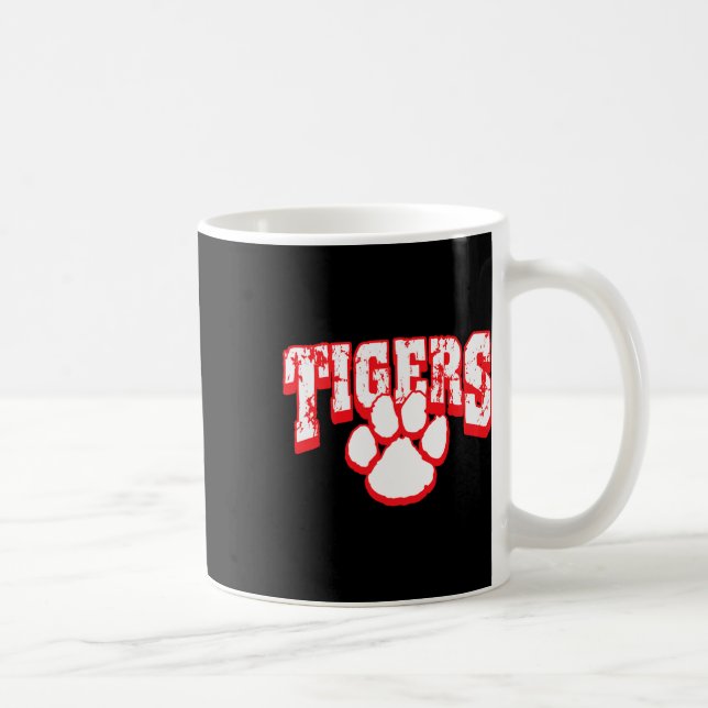 Tigers Schulgeist Zurück zur Schule R  Kaffeetasse (Rechts)