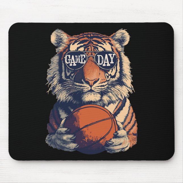 Tigers Sketll Spieltag  Mousepad (Vorne)