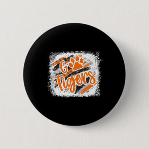 Tigers Swash Schulgeist Orange Schwarze Fußball S Button