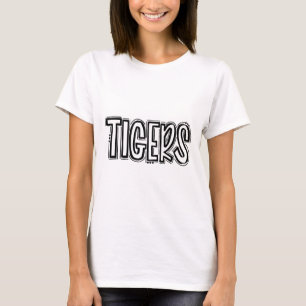Tigers Swash Schulgeist Orange Schwarzer Fuß Spo T-Shirt