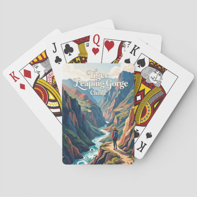 Tigerschlucht China Spielkarten (Rückseite)