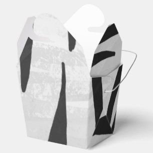 Tigerschwarz-Weiß-Druck Geschenkschachtel