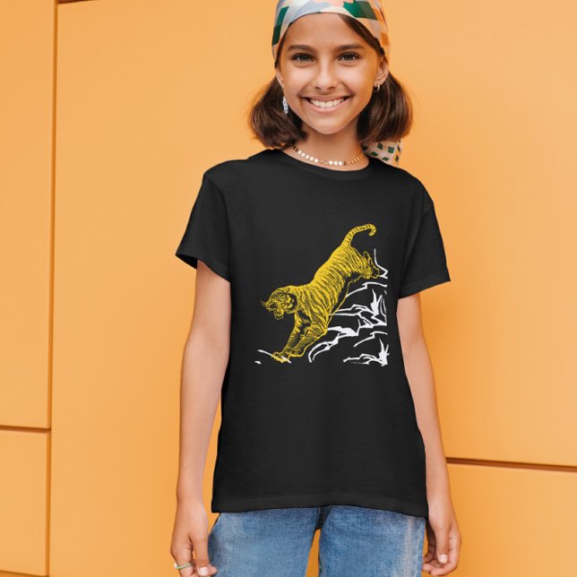 Tigersprintbahn schwarz T-Shirt (Von Creator hochgeladen)
