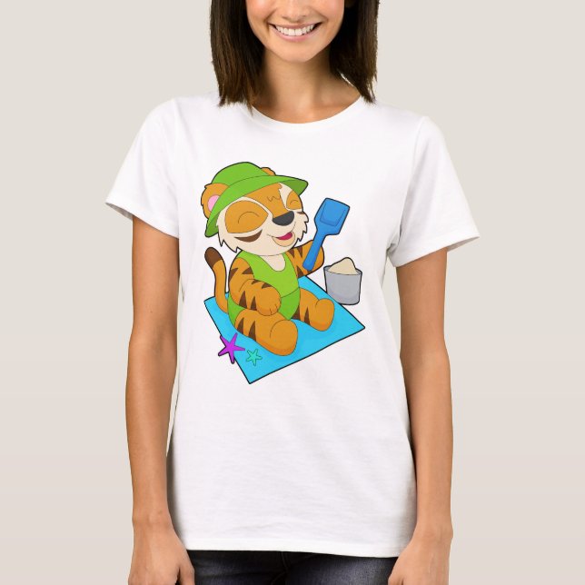 Tigerstrand Sand Sommer T-Shirt (Vorderseite)