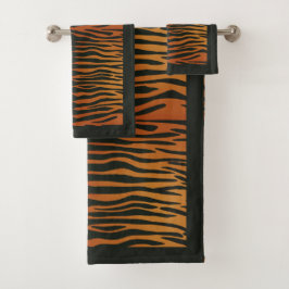 Tigerstreifen Badhandtuch Set