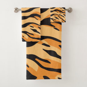 Tigerstreifen Badhandtuch Set