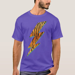 Tigerstreifen Blitze Blitz-Tier drucken Big Cat T-Shirt
