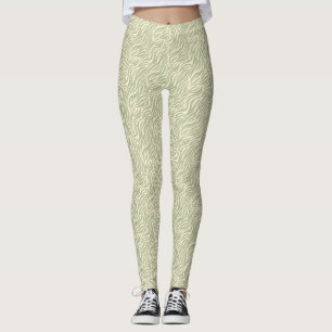 Tigerstreifen für grüne Tiere Leggings