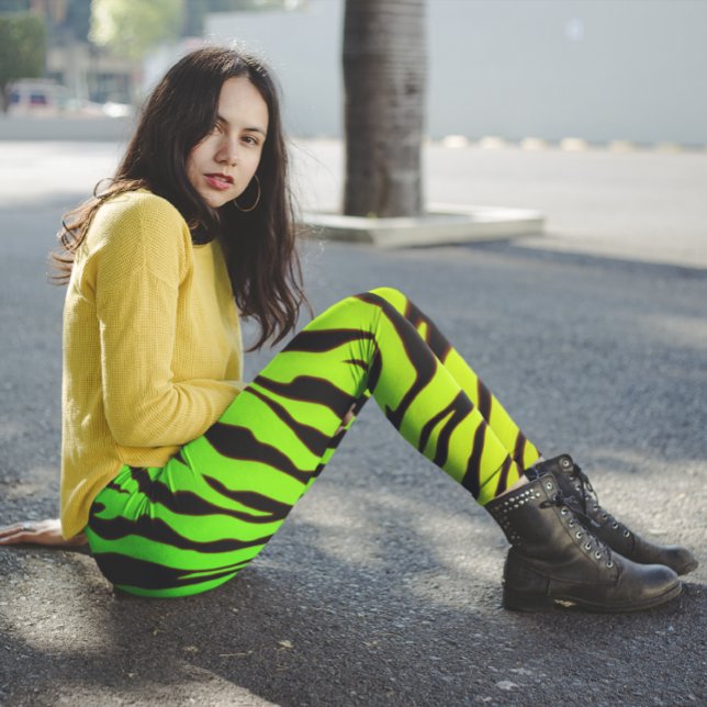 Tigerstreifen für Grüne und Schwarze Leggings (Von Creator hochgeladen)