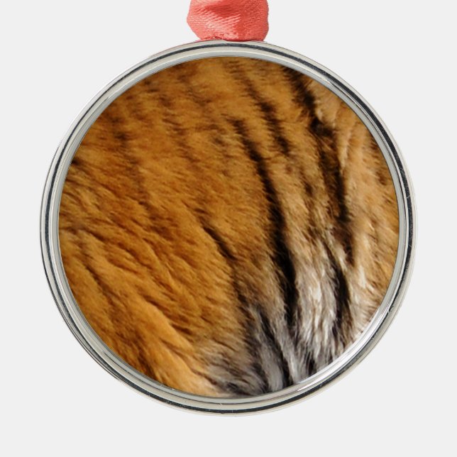Tigerstreifen mit Fotos, die von den Großen Katzen Ornament Aus Metall (Vorne)