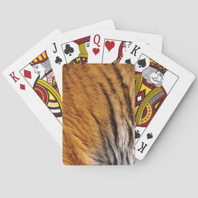 Tigerstreifen mit Fotos, die von den Großen Katzen Spielkarten (Rückseite)