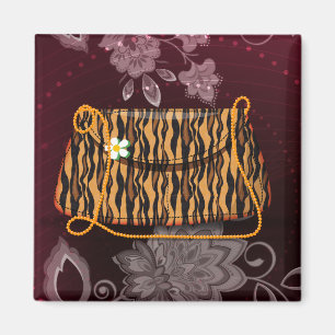 Tigerstreifen-Muster Magnet