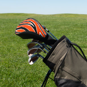 Tigerstreifen Orange Weiß Schwarz Muster Golf Headcover