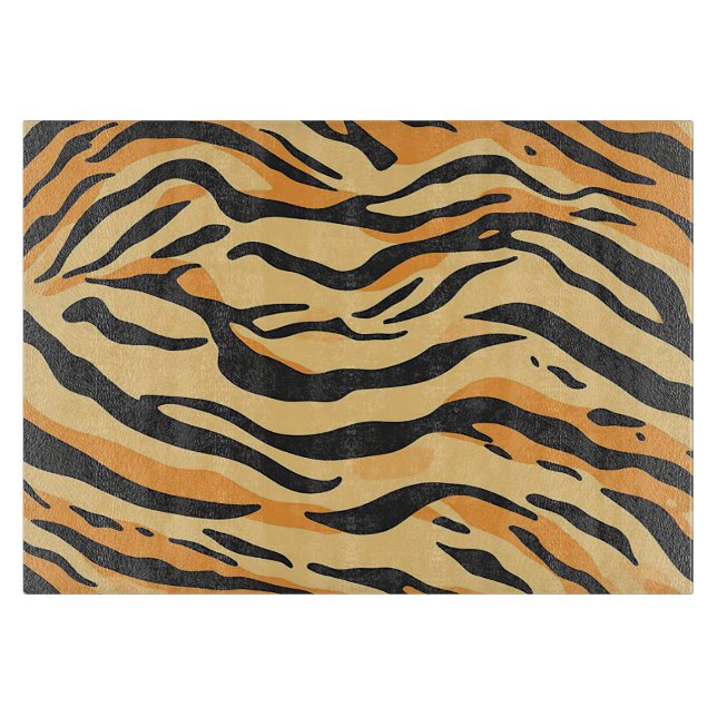 Tigerstreifen Schneidebrett (Vorderseite)