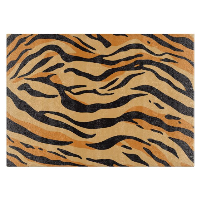 Tigerstreifen Schneidebrett (Vorderseite)