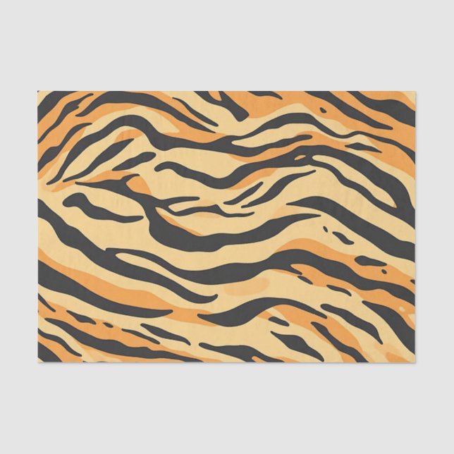 Tigerstreifen Seidenpapier (Vorderseite)