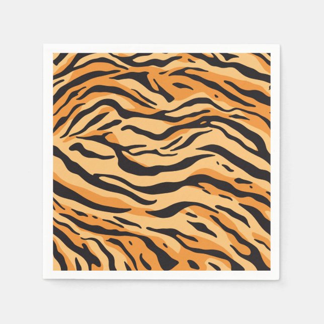 Tigerstreifen Serviette (Vorderseite)