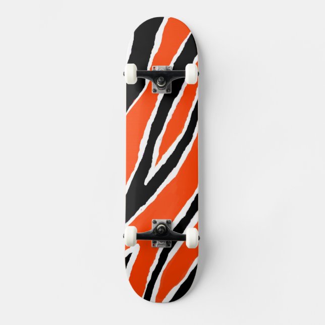 Tigerstreifen Skateboard (Vorderseite)