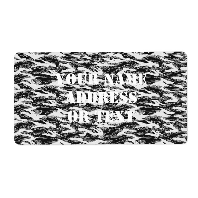 Tigerstripe Urban Camouflage - Schwarz & Grau (Vorne)