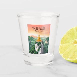 Tigertempel Thailand Schnapsglas
