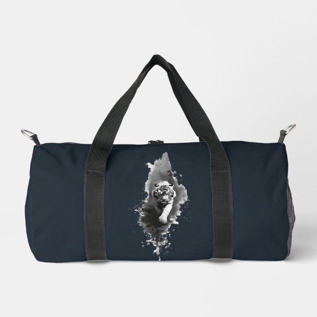 Tigertusche dunkle Kunst-Duffeltasche Duffle Bag (Vorderseite)