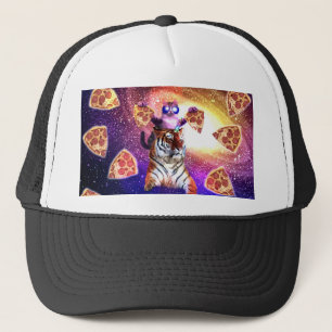 Tigerunikorin mit einer Raumanschette Truckerkappe