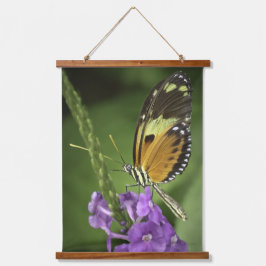 Tigerwing Butterfly Hanging Tapestry Wandteppich Mit Holzrahmen