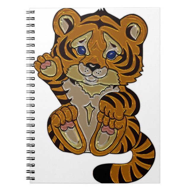 Tigerwürfel Notizblock (Vorderseite)