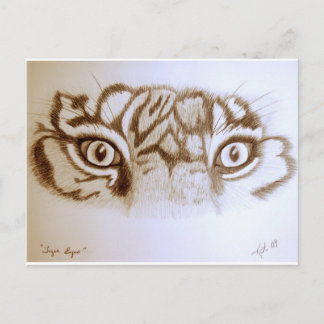Tigeryes Postkarte