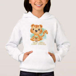 Tigerziffer Cartoon Hoodie
