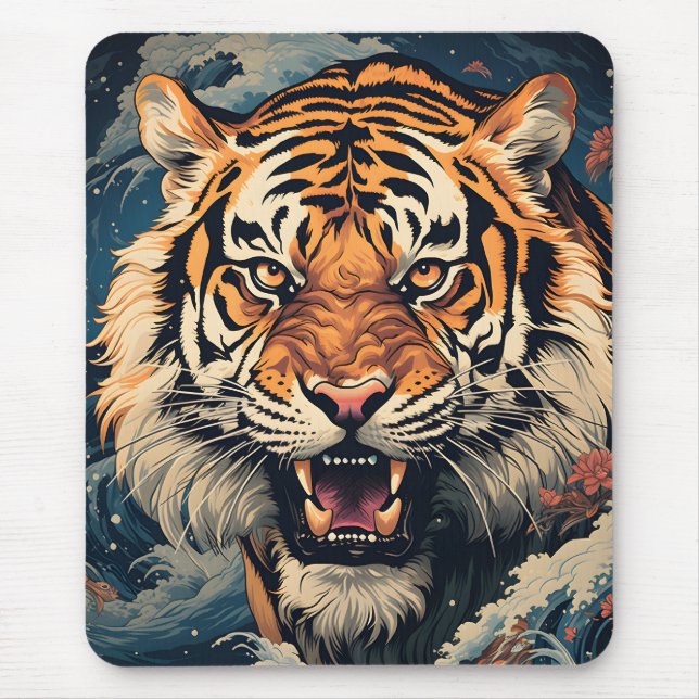 Tigerzorn Mousepad (Vorne)