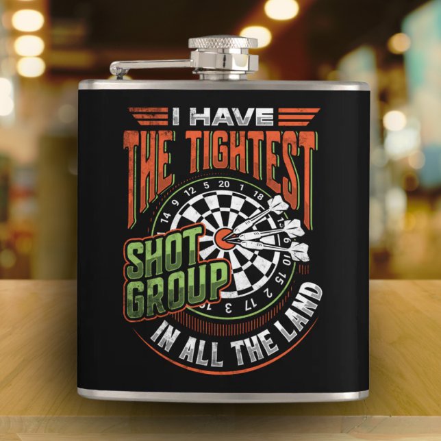 Tightest Shot Group im Land Dart Flask 6 oz. Flachmann (Von Creator hochgeladen)