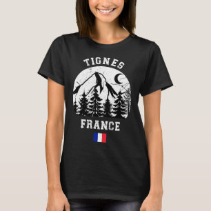Tignes France Alps Ski Resort Alpin Skifahren T-Shirt