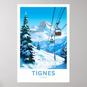 Tignes France Travel Print Poster