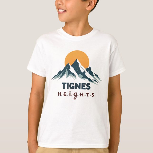 Tignes Heights Berg T-Shirt (Vorderseite)