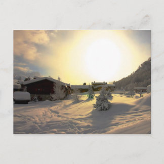 Tignes Les Bois Winter Postkarte