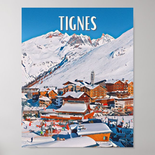 Tignes-Plakat Poster (Vorne)