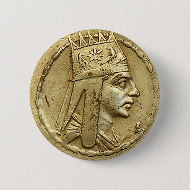 Tigran der große, armenische Held Button (Vorderseite)