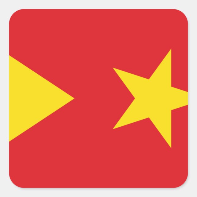 Tigray Region Flag Quadratischer Aufkleber (Vorderseite)