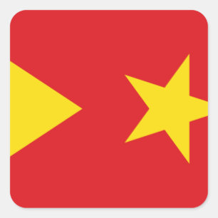 Tigray Region Flag Quadratischer Aufkleber