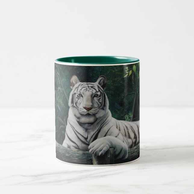 tigre blanco zweifarbige tasse (Mittel)