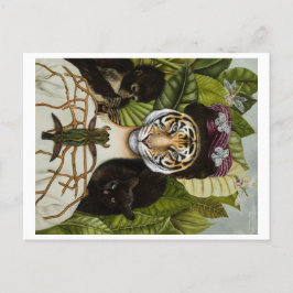 Tigresa Kahlo Postkarte