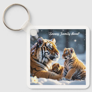 "Tigress and Cubs in Harmony" Schlüsselanhänger
